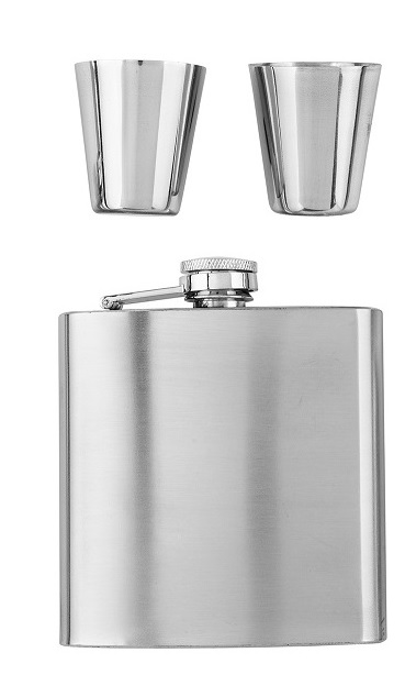 Metal Flask Gift Set